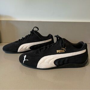 Puma Women’s Black and White Speedcat Sneakers - NEW